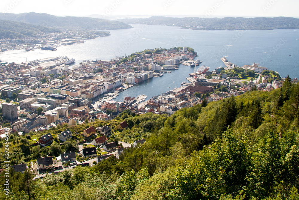 Mount Floyen Views in Bergen Norway