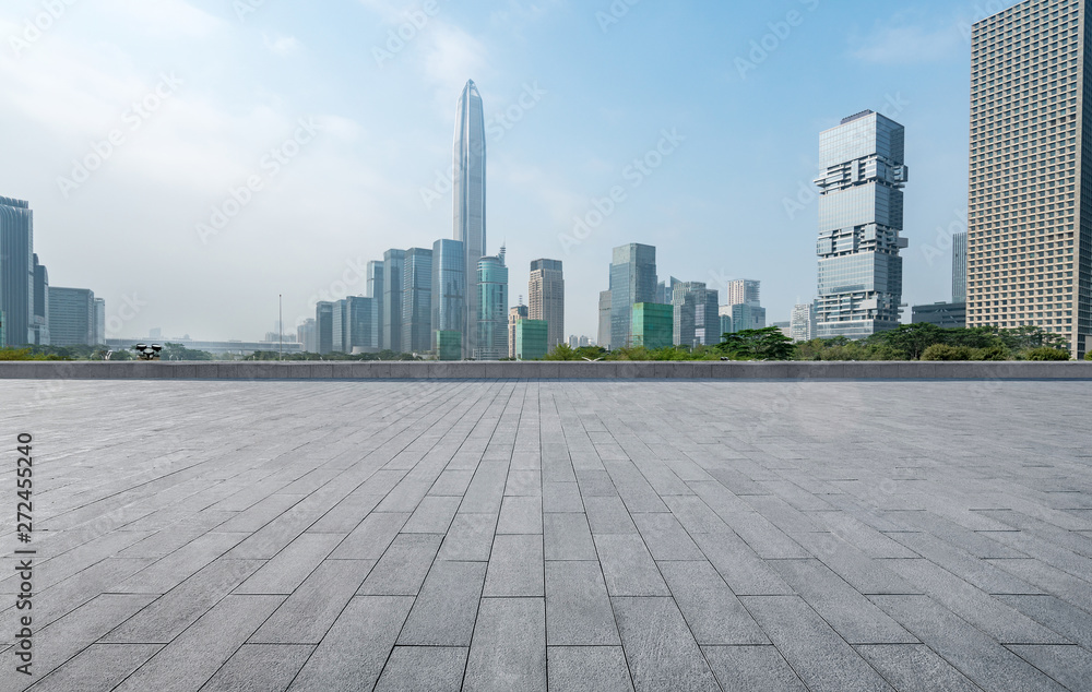 Citizen Center Square and Modern Urban Architecture in Shenzhen, China