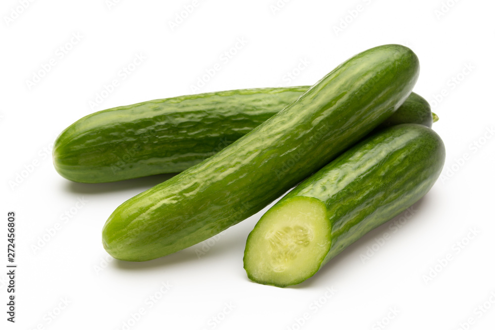 Fresh cucumber on white background. Fresh cucumber on white background.