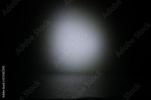 abstract dark concentrate floor scene with spotlight and display