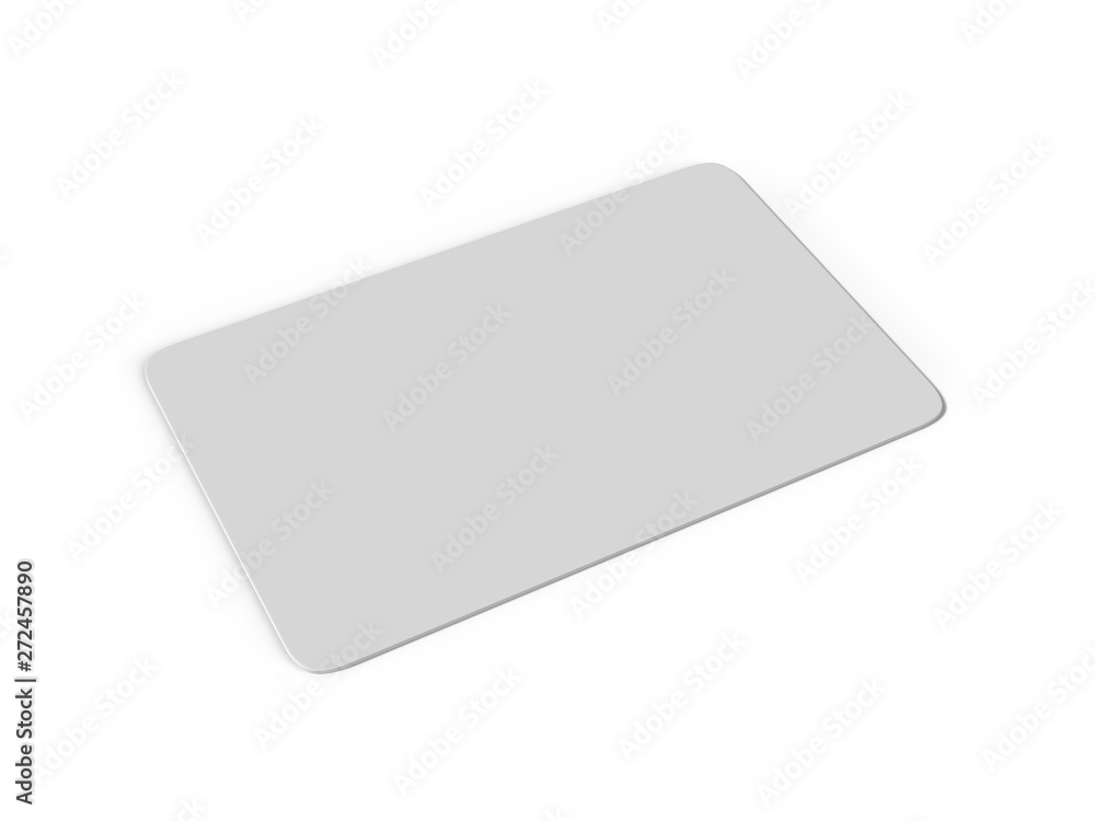 Blank white 3d visiting card template 3d render illustration for mock up and design presentation. Blank white 3d visiting card template 3d render illustration for mock up and design presentation.