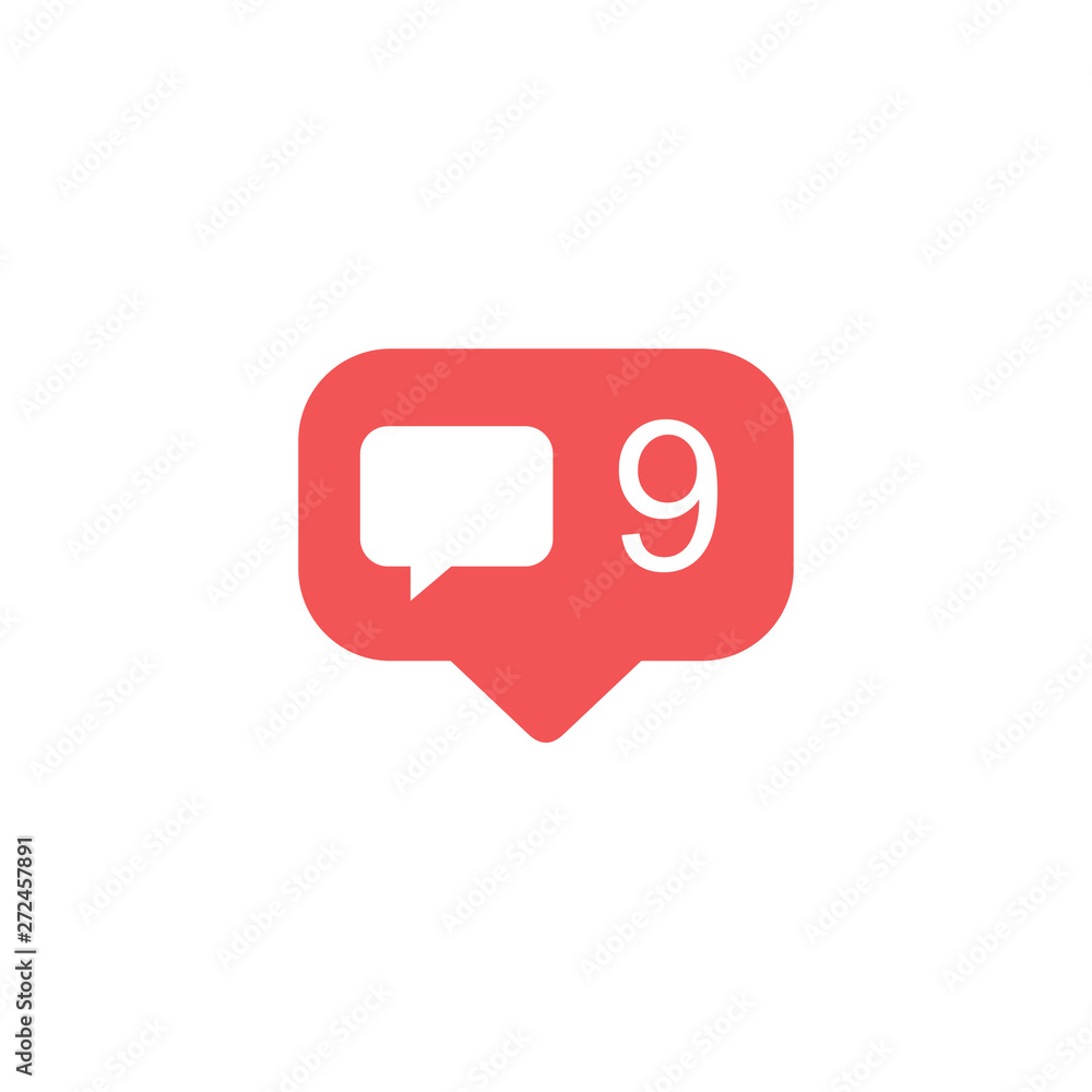 Naklejka premium comment notifications design social network rating icons