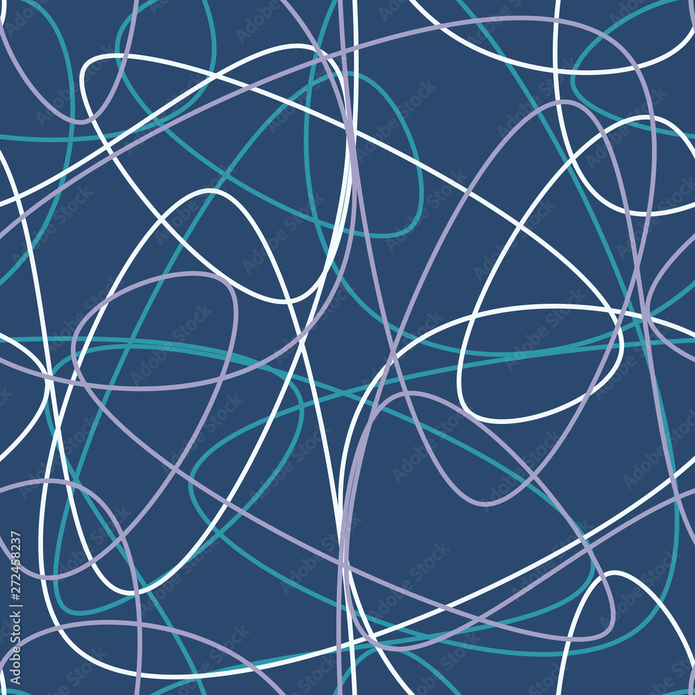 Vector abstract seamless scribble background. Fantasy modern tangled pattern. Digital tortuous design. Creative tangled composition. Vector abstract seamless scribble background. Fantasy modern tangled pattern. Digital tortuous design. Creative tangled composition.