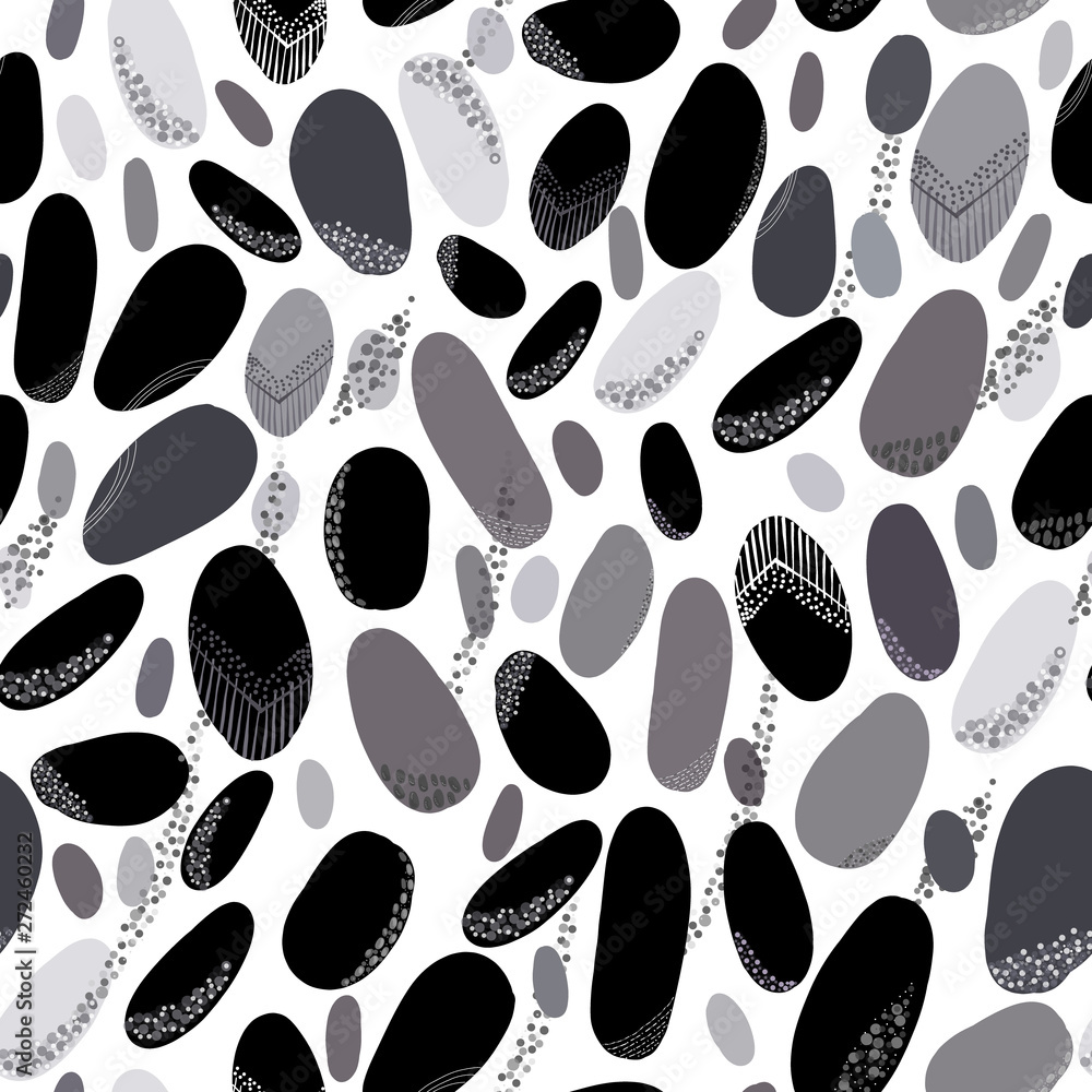 Black and grey dots active wear pattern Black and grey dots active wear pattern