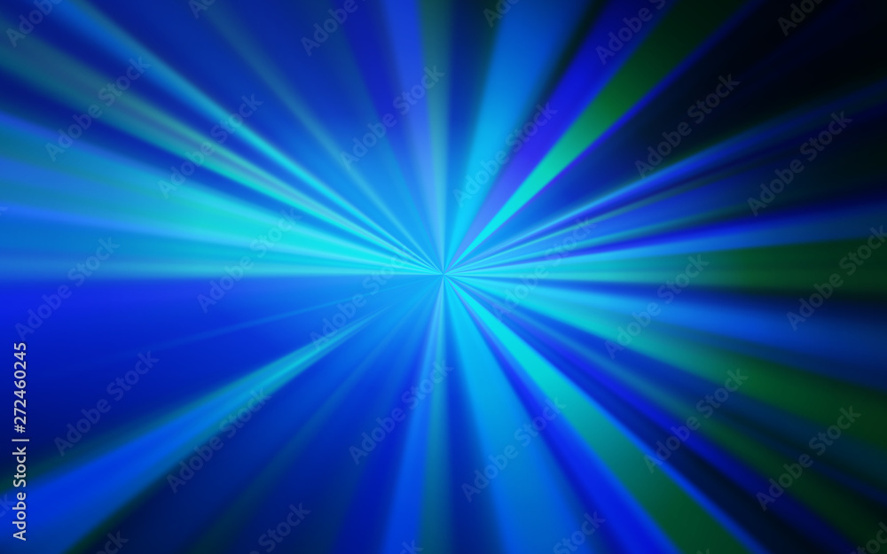 Dark BLUE vector blurred bright texture.