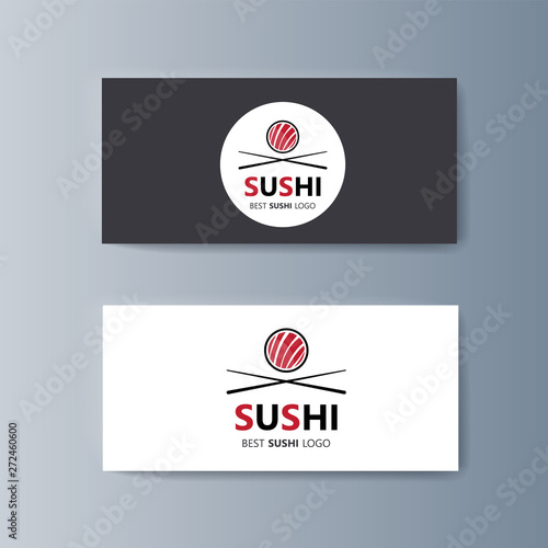 Set of brochures Sushi for marketing the promotion goods and services on market