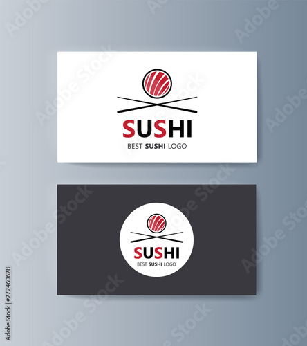 Set of brochures Sushi for marketing the promotion goods and services on market