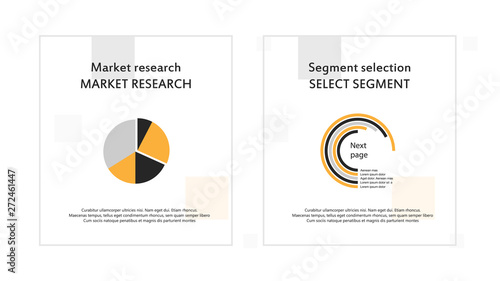 Brochure cover infographics used in marketing and advertising