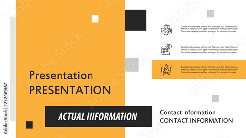 Brochure cover infographics used in marketing and advertising