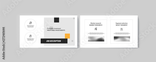 Set of brochures infographics for marketing the promotion goods and services on market