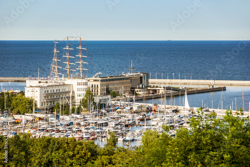 Modern industrial building architecture in Gdynia
