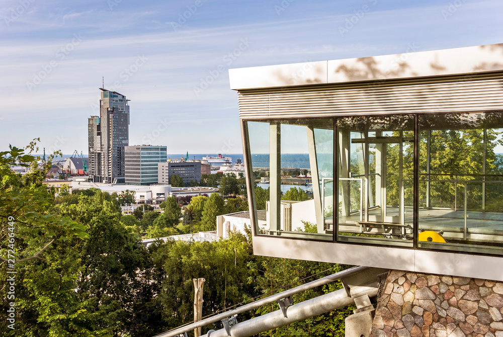 Modern industrial building architecture in Gdynia Modern industrial building architecture in Gdynia