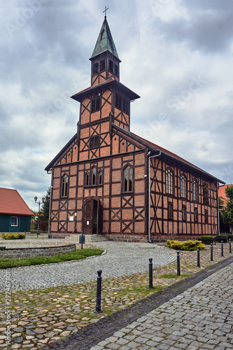 former gospel church from the half-timbered house in Ujscie.
