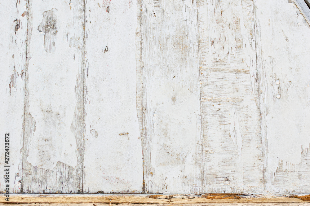Grunge Wooden Texture Wall with White Paint is severely peeling Old ...