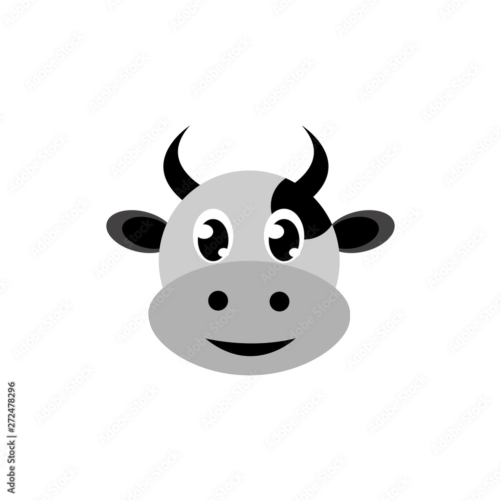 cartoon Cow icon illustration isolated vector sign symbol cartoon Cow icon illustration isolated vector sign symbol