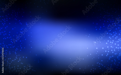 Dark BLUE vector texture with milky way stars.