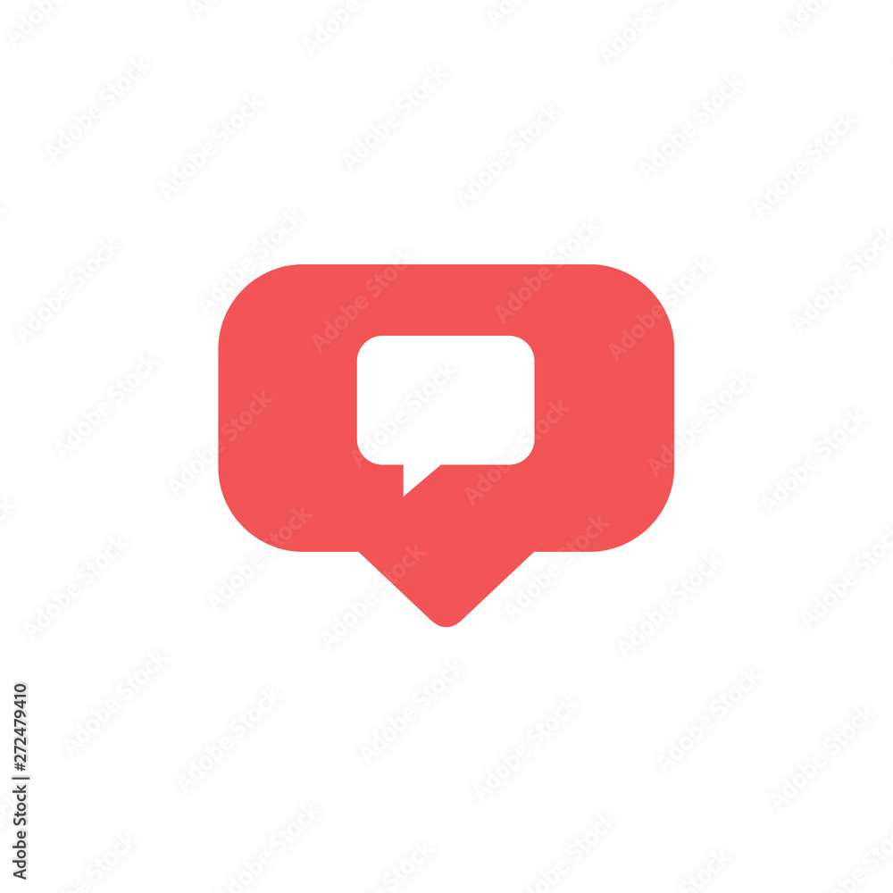 Naklejka premium Social media notifications icons .Flat design social network rating icons