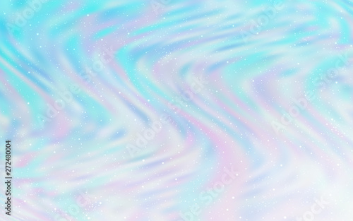 Light BLUE vector background with astronomical stars.