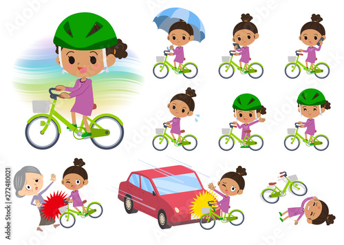perm hair girl_city cycle