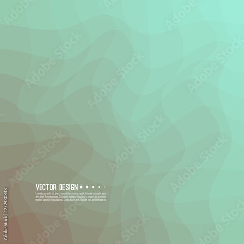 Distorted wave colorful texture. Abstract dynamical rippled surface. Vector stripe deformation background. Transition and gradation of color.