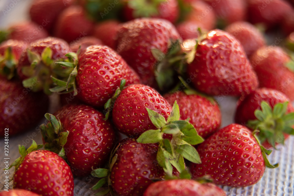 fresh strawberry from farm. Ripe red strawberries on table, fresh strawberry from farm. Ripe red strawberries on table,