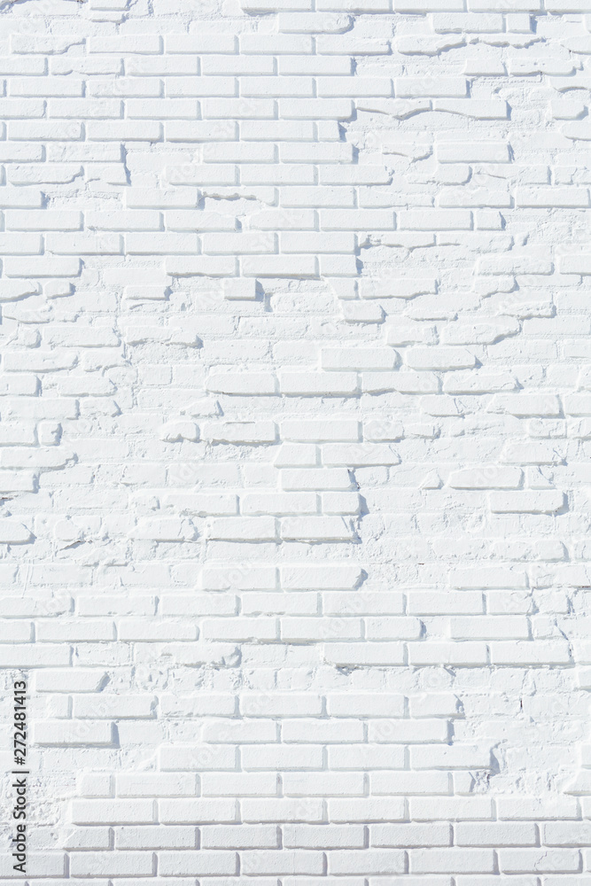 Old brick wall painted white Old brick wall painted white