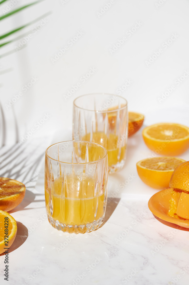 Fresh orange juice. Fresh orange juice.