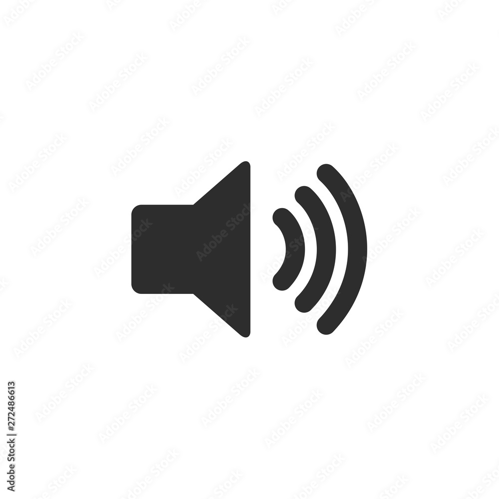 Speaker vector icon isolated on white background. symbol for web site Computer and mobile vector Speaker vector icon isolated on white background. symbol for web site Computer and mobile vector