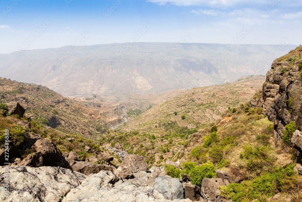 Entoto chain mountains and Jemma Valley in Oromo Region of Ethiopia Entoto chain mountains and Jemma Valley in Oromo Region of Ethiopia