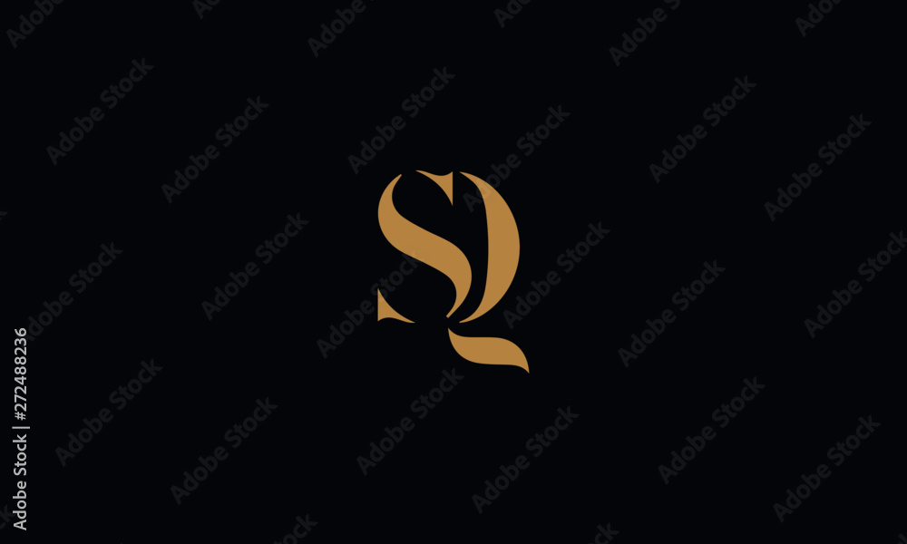 Obraz premium SQ logo design template vector illustration