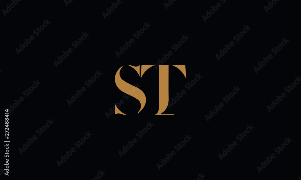 ST logo design template vector illustration ST logo design template vector illustration