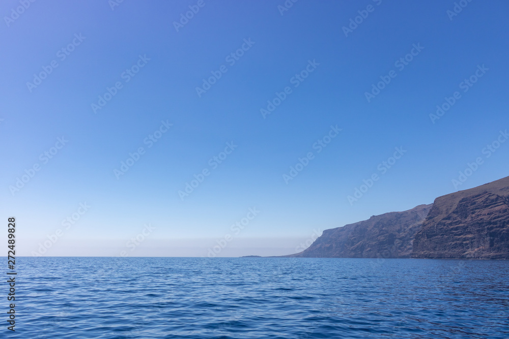 Beautiful view of Los Gigantes cliffs in Tenerife, Canary Islands,Spain.Nature background.Travel concept