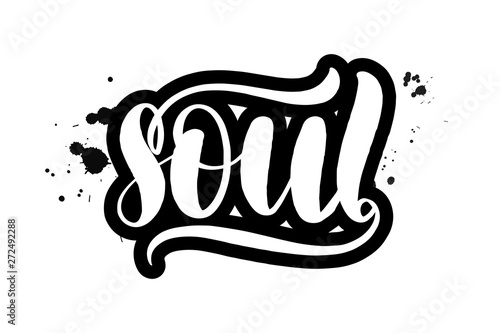 brush lettering soul photo
