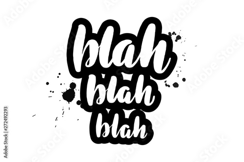 lettering blah blah blah