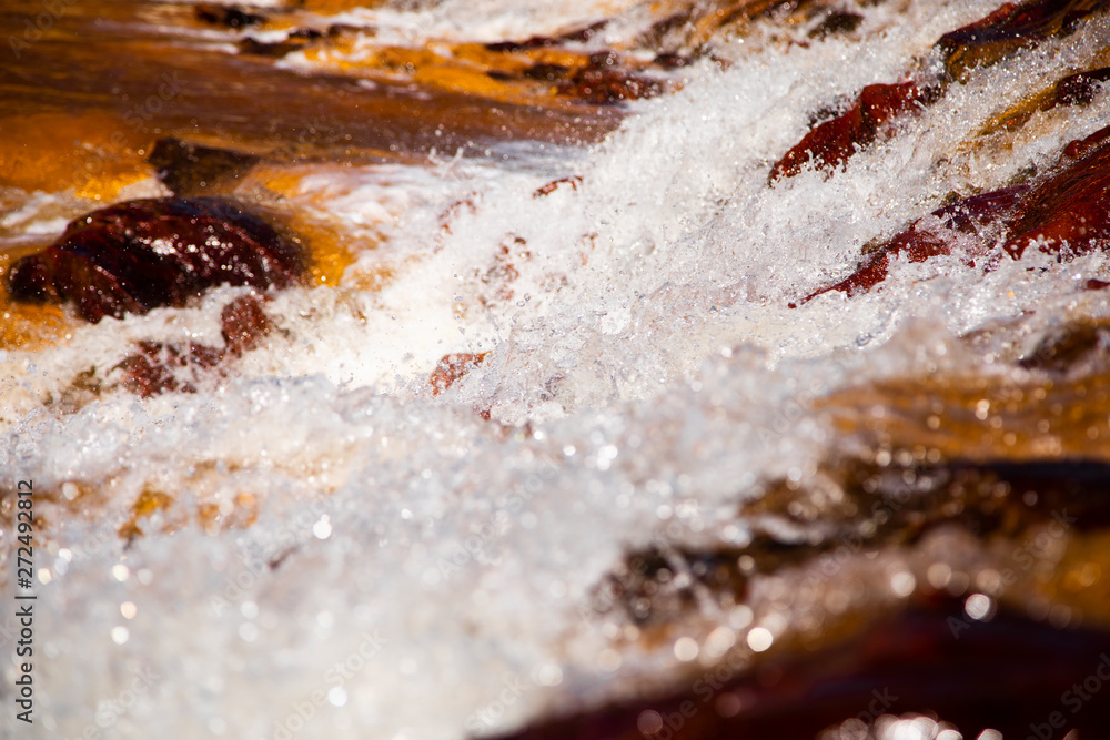 Red water in Rio Tinto, Huelva Red water in Rio Tinto, Huelva