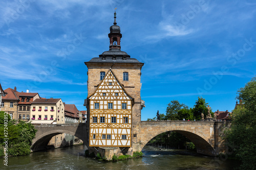 Symbolic view of the old town hall in Bamberg