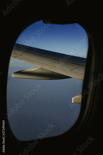 Airplane window photo