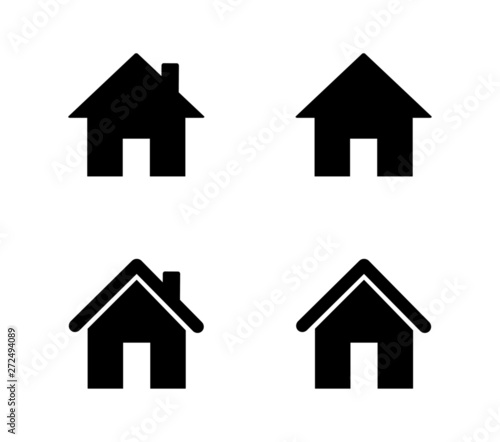 set of home icons isolated on white background. vector illustration.