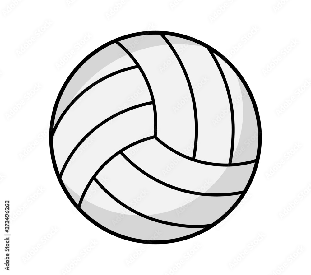 volleyball icon isolated on white background. vector illustration.