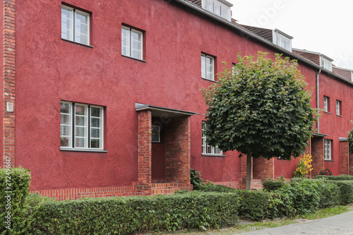 Obraz na płótnie Hufeisensiedlung Berlin, Bauhaus Archtiektur w salonie
