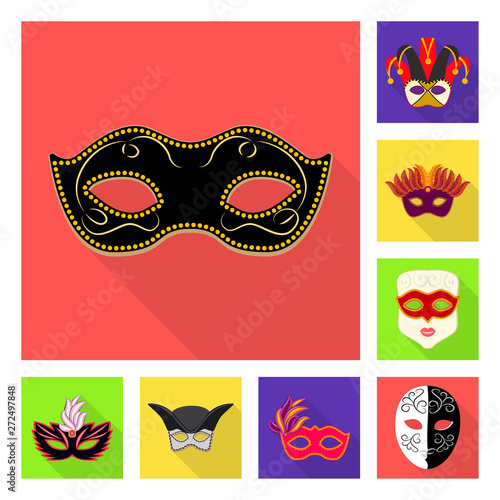 Vector design of luxury and celebration sign. Collection of luxury and hide  vector icon for stock.