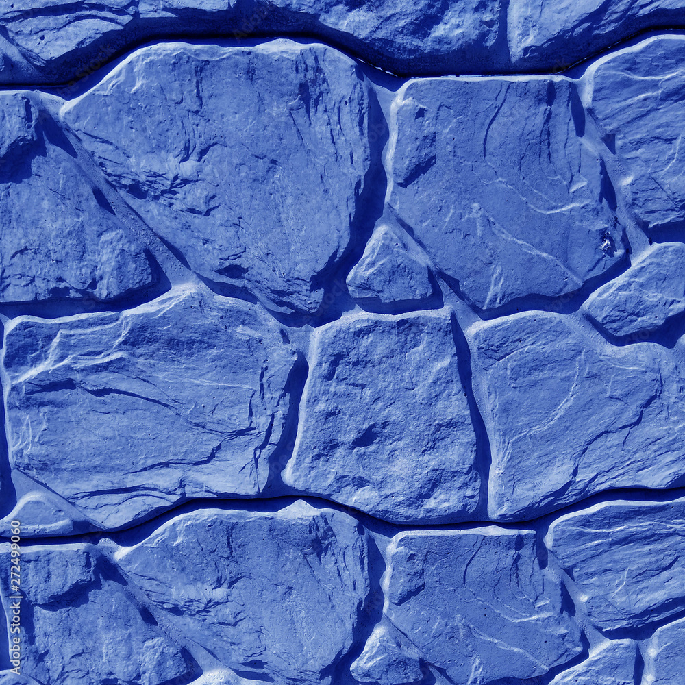 blue stone abstract background.Texture of a stone wall