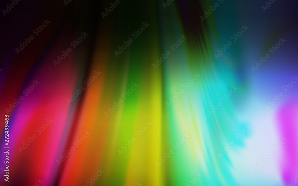 Dark Multicolor vector glossy abstract background.