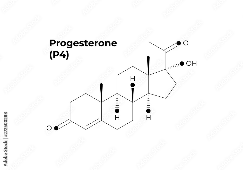 Vector hormones minimalistic banner template. Black progesterone structure isolated on white background. Hormone assosiated with pregnancy. Design for science, education, presentation. Vector hormones minimalistic banner template. Black progesterone structure isolated on white background. Hormone assosiated with pregnancy. Design for science, education, presentation.
