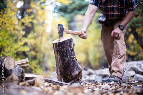 Wallpaper Mural Chopping wood for kindling Torontodigital.ca
