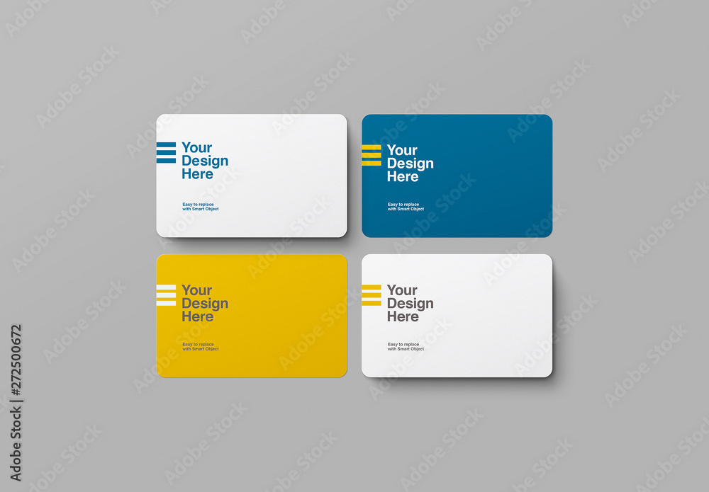 4 Rounded Corner Business Card Mockup Stock Template Adobe Stock 4 Rounded Corner Business Card Mockup Stock Template Adobe Stock