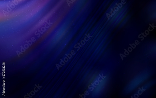 Dark Purple, Pink vector background with astronomical stars.