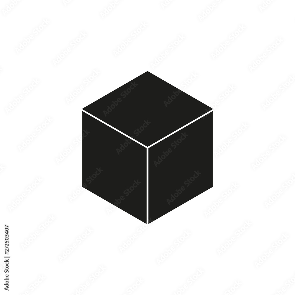 Cube icon. Simple vector illustration Cube icon. Simple vector illustration