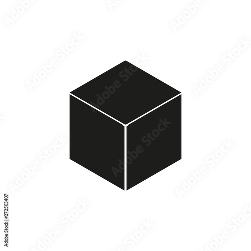 Cube icon. Simple vector illustration