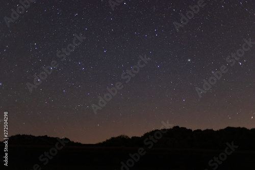 Stars on clear night sky in Teneriffa